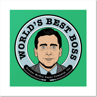 michael scott world's best boss Posters and Art